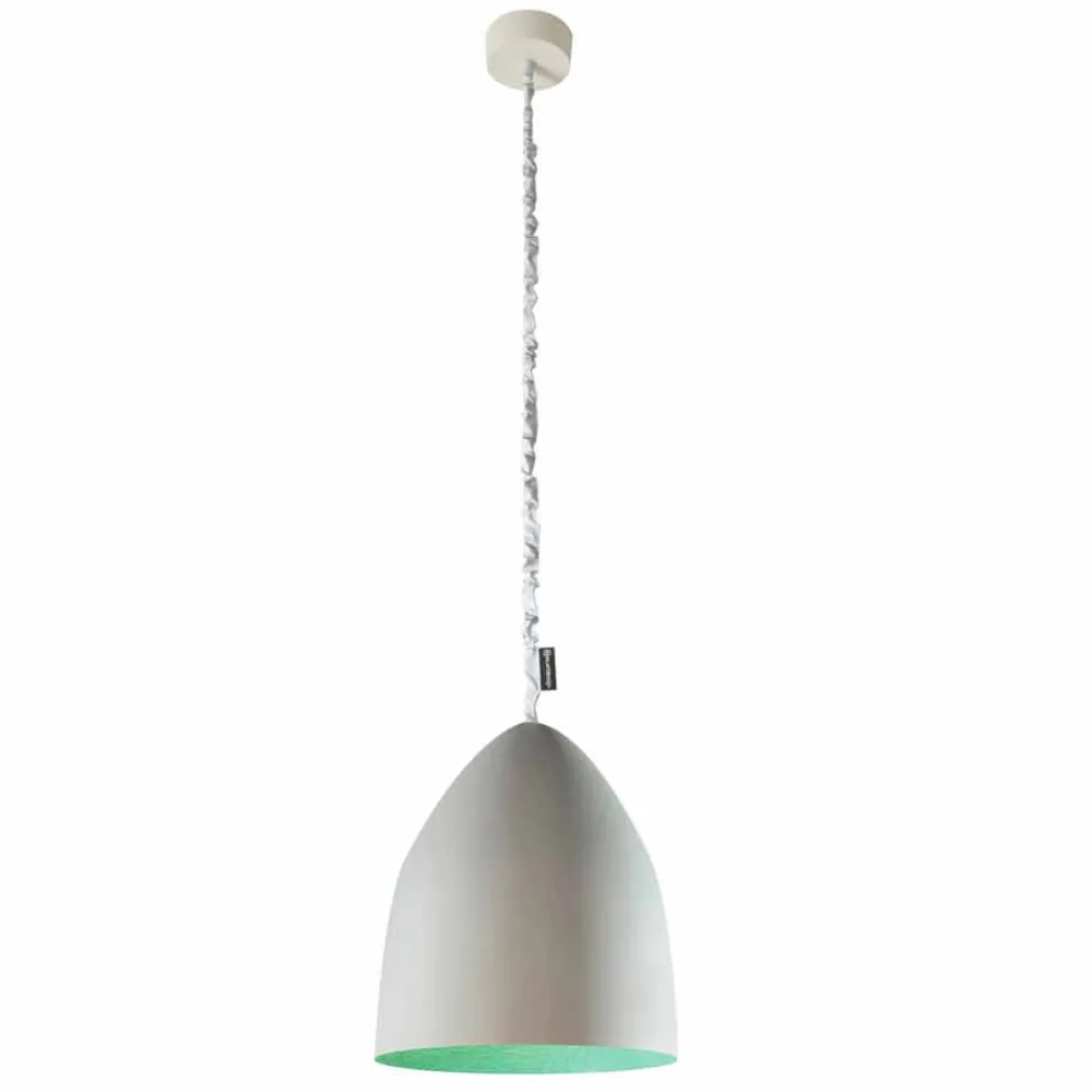 In-es.artdesign Moderne Pendelleuchten-Pendelleuchte Flower S Cement Finish Zement