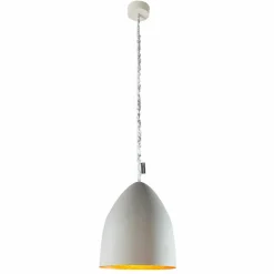 In-es.artdesign Moderne Pendelleuchten-Pendelleuchte Flower S Cement Finish Zement