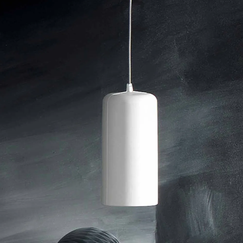 In-es.artdesign Moderne Pendelleuchten-Pendelleuchte Kerze 1 aus gefärbtem Laprene