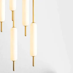 Il Fanale Designer Pendelleuchten-Pendelleuchte mit 1, 3 oder 6 Leuchten in Messing Modernes Design - Typha von