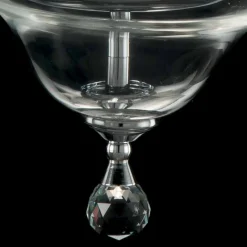 Viadurini Lighting Klassische Kronleuchter-Pendelleuchte mit 3 Leuchten in Glas und Ivy Kristall, hergestellt in Italien