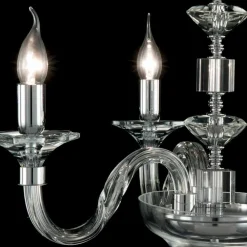 Viadurini Lighting Klassische Kronleuchter-Pendelleuchte mit 3 Leuchten in Glas und Ivy Kristall, hergestellt in Italien