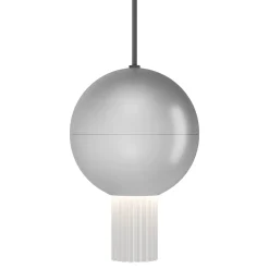 Viadurini Lighting Moderne Pendelleuchten-Pendelleuchte mit Canneté-Glaszylinder Made in Italy - Oris