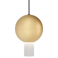 Viadurini Lighting Moderne Pendelleuchten-Pendelleuchte mit Canneté-Glaszylinder Made in Italy - Oris