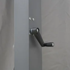 Viadurini in the Garden Gartenideen-Pergola 3x4 m aus anthrazit lackiertem Aluminium mit Kurbel - Levante