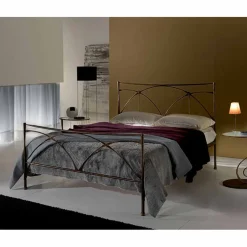 Viadurini Night Design Maßgeschneiderte Möbel|Schmiedeeisen Queen Size Bett-Persefone Jugend Queen Size Bett aus Schmiedeeisen in Design
