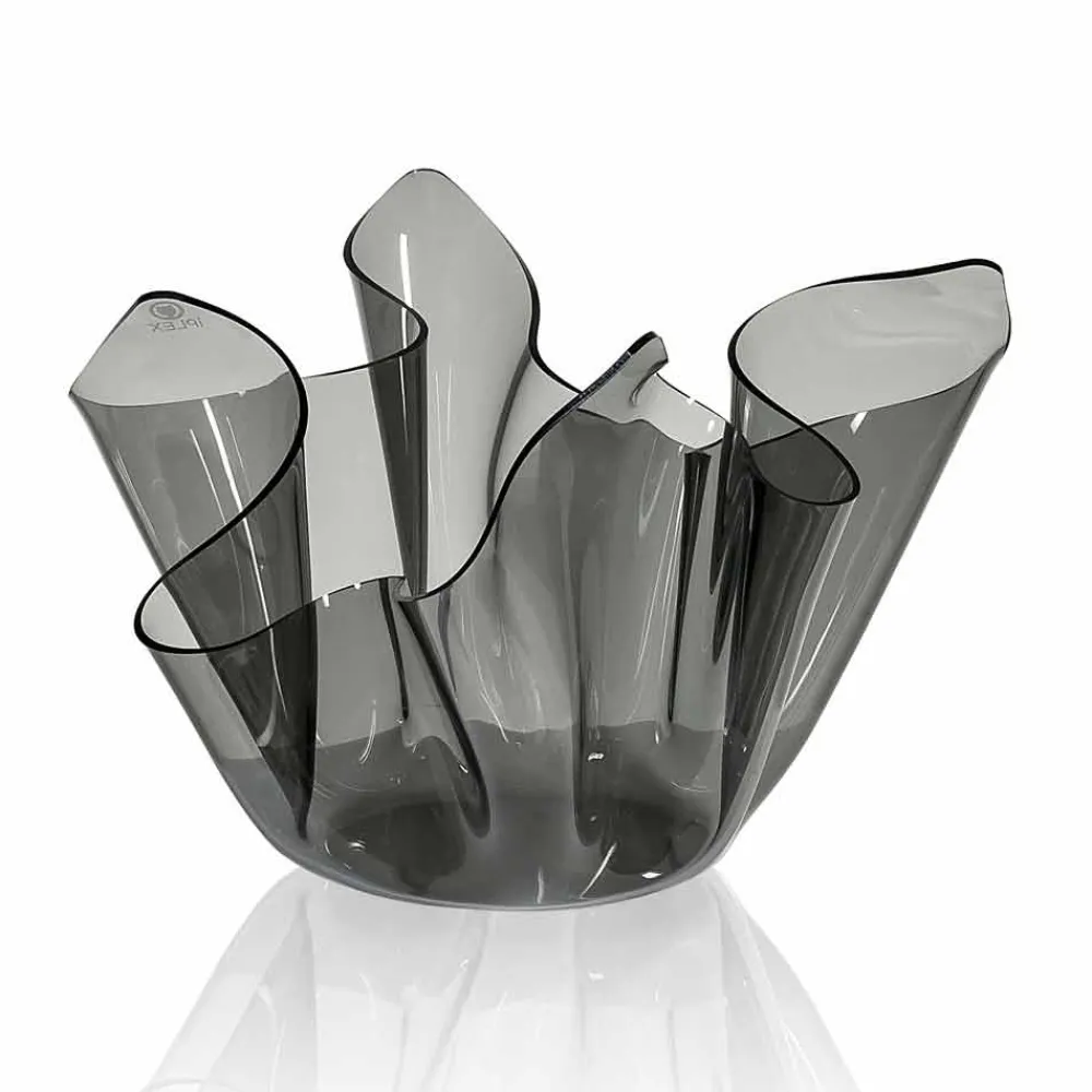 Viadurini Living Deko Vasen-Pina rauchte drapierte Innen- / Außenvase, modernes Design