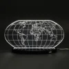 Viadurini Lighting Moderne Tischlampen-Planisphere Led Tischlampe aus lasergraviertem Acrylglas - Rihanna