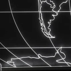 Viadurini Lighting Moderne Wandleuchten-Planisphere Wandleuchte aus lasergraviertem Acrylglas - Rihanna