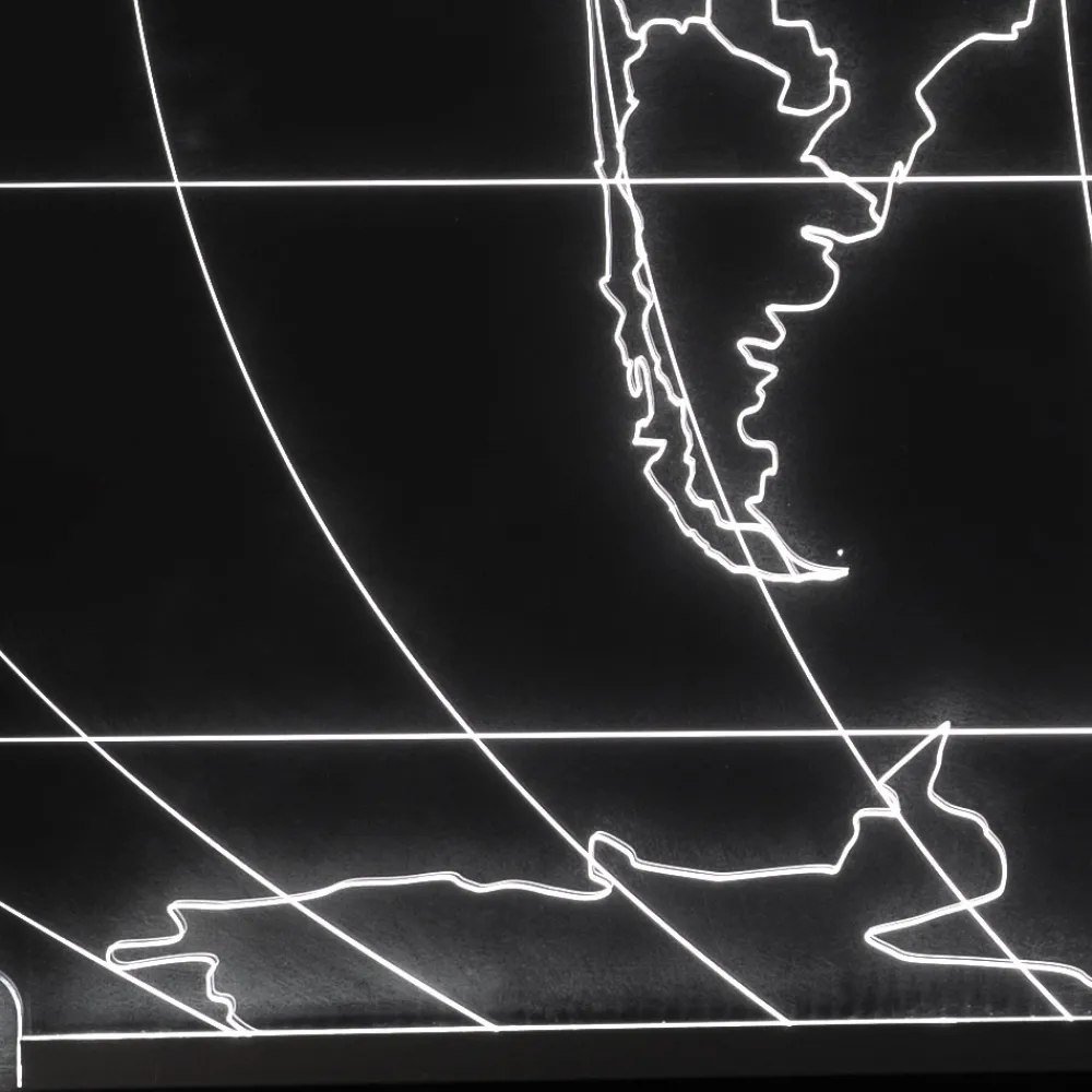 Viadurini Lighting Moderne Wandleuchten-Planisphere Wandleuchte aus lasergraviertem Acrylglas - Rihanna
