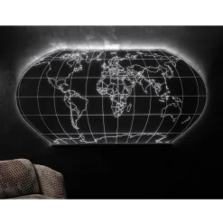Viadurini Lighting Moderne Wandleuchten-Planisphere Wandleuchte aus lasergraviertem Acrylglas - Rihanna
