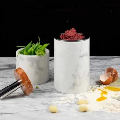 Viadurini Kitchen Küchenzubehör-Platzsparendes Zubehör für Küchengeräte aus Marmor, Holz und Stahl - Astoria