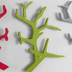 Viadurini Living Wandgarderobe-Plexiglas Wandregal mit Kleiderhaken Made in Italy - Neon