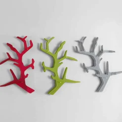 Viadurini Living Wandgarderobe-Plexiglas Wandregal mit Kleiderhaken Made in Italy - Neon