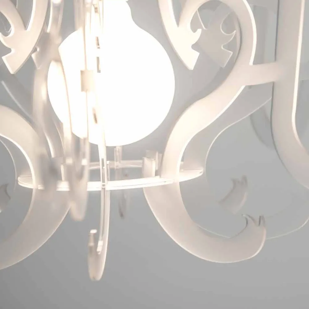 Viadurini Lighting Design Kronleuchter-Plexiglas-Kronleuchter mit modernem Design, hergestellt in Italien, Malito