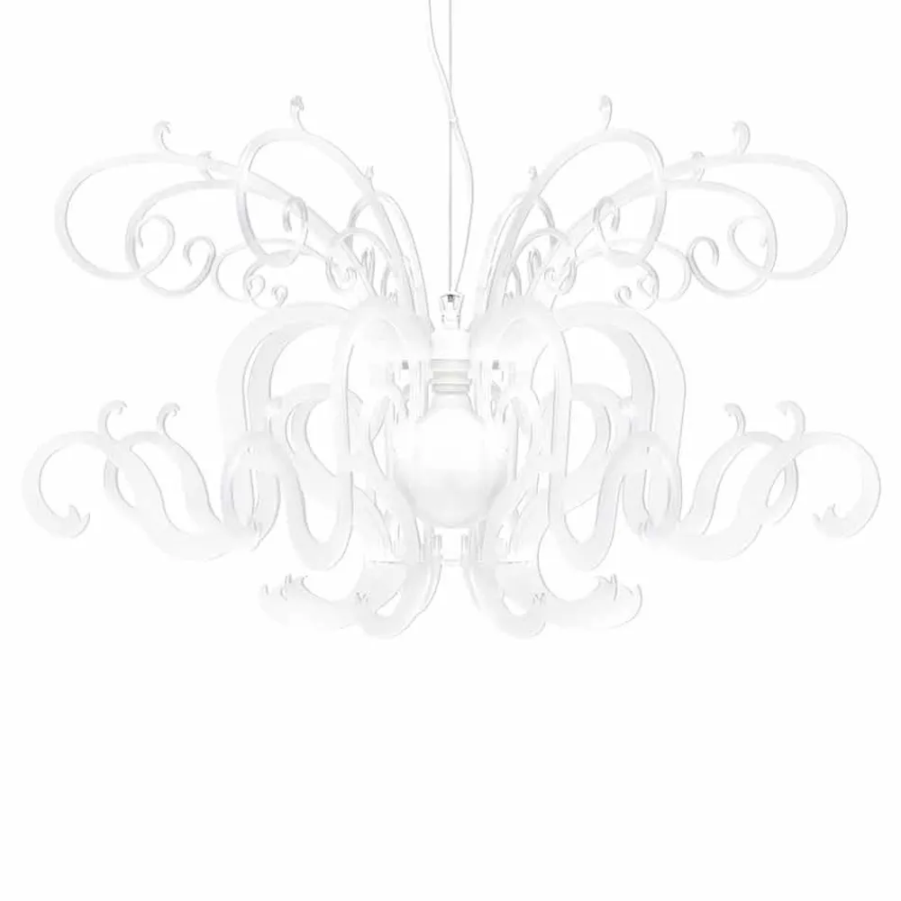 Viadurini Lighting Design Kronleuchter-Plexiglas-Kronleuchter mit modernem Design, hergestellt in Italien, Malito