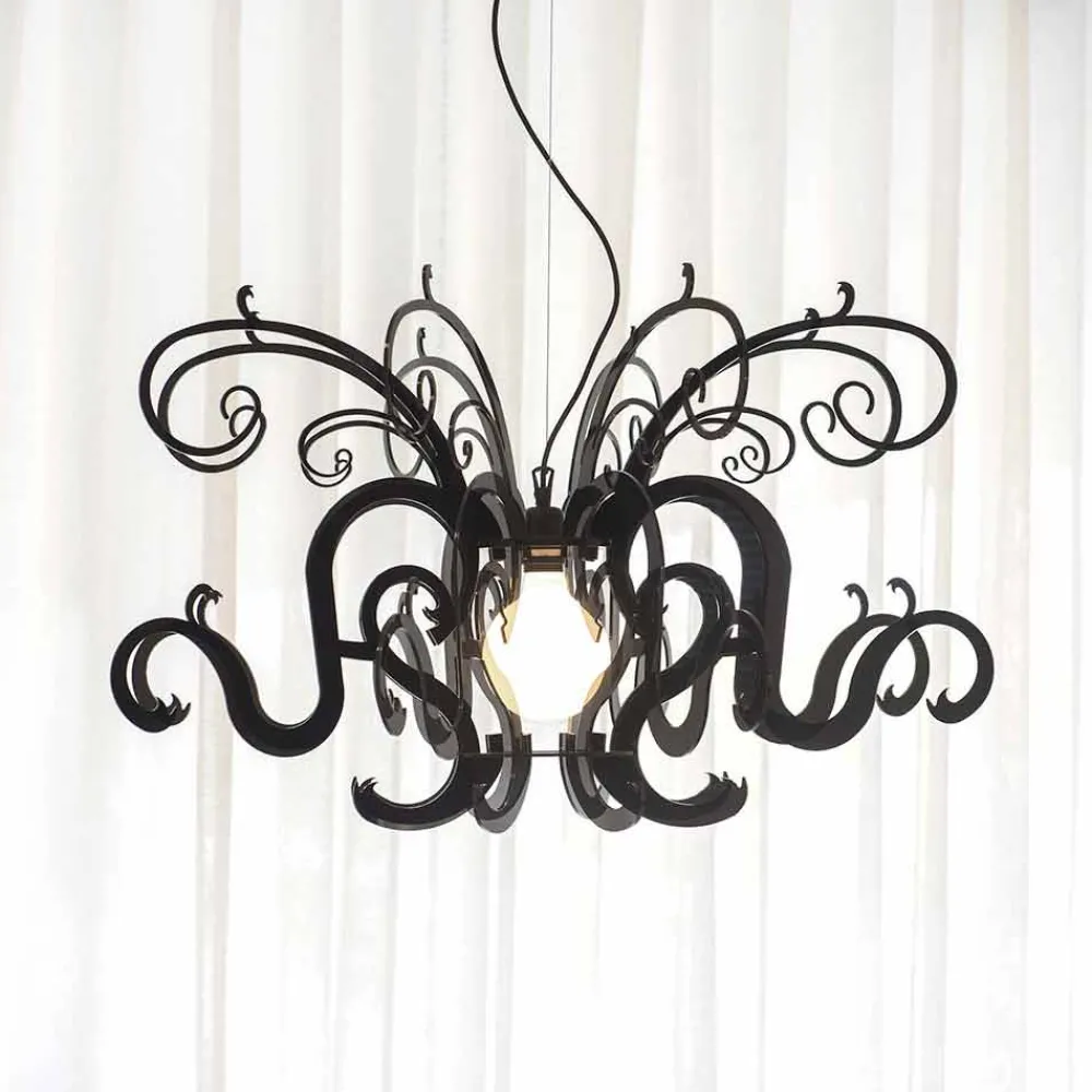 Viadurini Lighting Design Kronleuchter-Plexiglas-Kronleuchter mit modernem Design, hergestellt in Italien, Malito