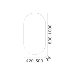 Viadurini Bathroom Badspiegel-Polierter Drahtspiegel mit unregelmäßiger Form und Hintergrundbeleuchtung, hergestellt in Italien - Study