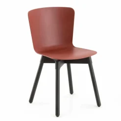 Viadurini Living Moderne Stühle-Polypropylen Stuhl mit gebeizter Eichenbasis Made in Italy, 2 Stück - Scandio