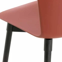 Viadurini Living Moderne Stühle-Polypropylen Stuhl mit gebeizter Eichenbasis Made in Italy, 2 Stück - Scandio