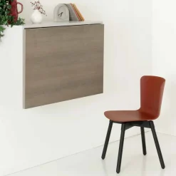 Viadurini Living Moderne Stühle-Polypropylen Stuhl mit gebeizter Eichenbasis Made in Italy, 2 Stück - Scandio