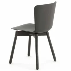 Viadurini Living Moderne Stühle-Polypropylen Stuhl mit gebeizter Eichenbasis Made in Italy, 2 Stück - Scandio