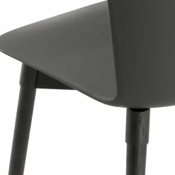 Viadurini Living Moderne Stühle-Polypropylen Stuhl mit gebeizter Eichenbasis Made in Italy, 2 Stück - Scandio