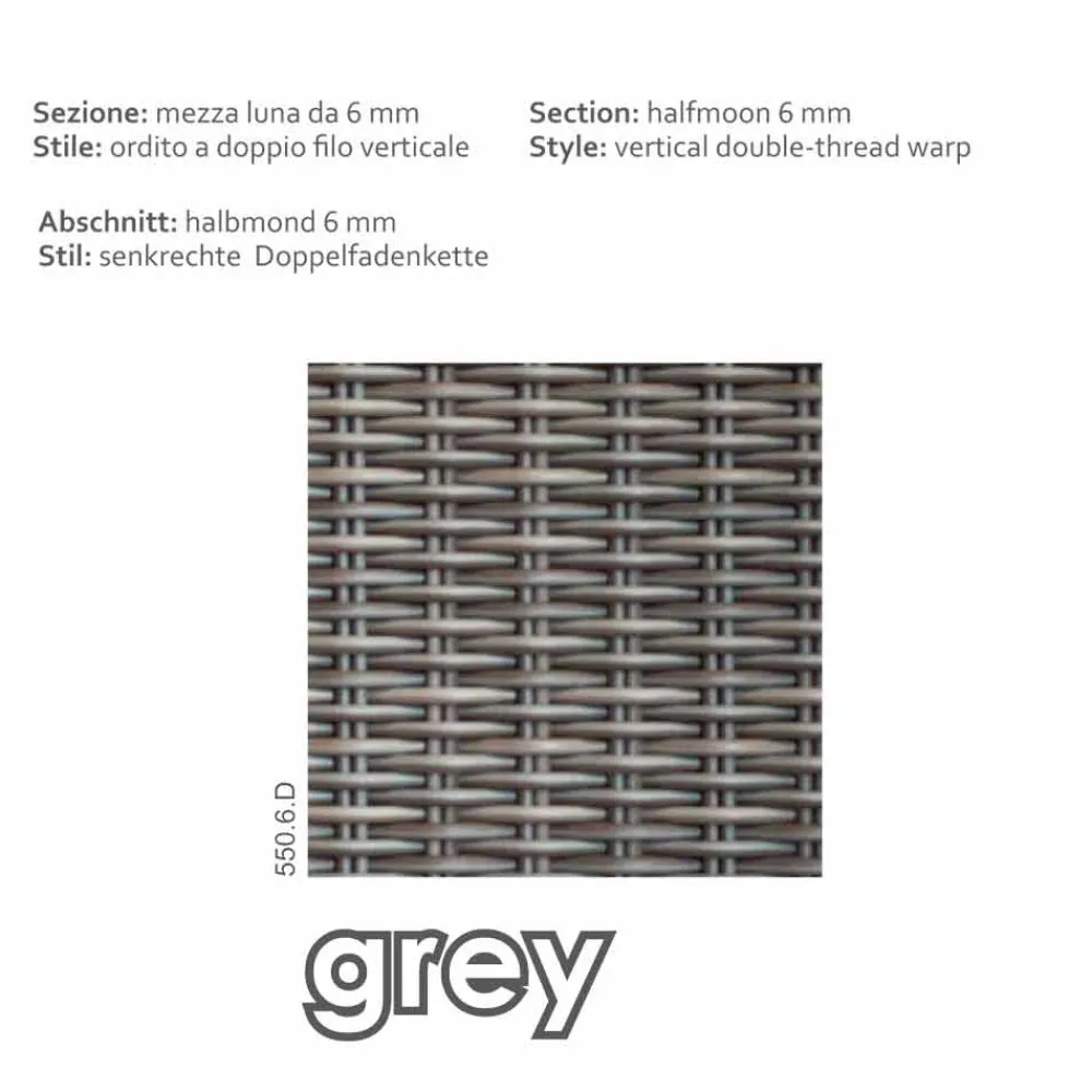 Viadurini in the Garden Sitzsäcke|Sitzsäcke-Polyrattan Garten Sitzhocker taubengrau Jaco handmade