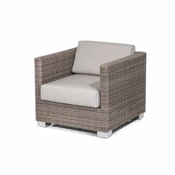 Viadurini in the Garden Sessel Rattan-Polyrattan Loungesessel handmade Geflecht in Rattan Optik Elsa