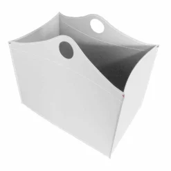 Firestyle Kaminholzständer Aus Leder Und Kunstleder-Portalegna Bonded Leder mit WoodBag Räder made in Italy