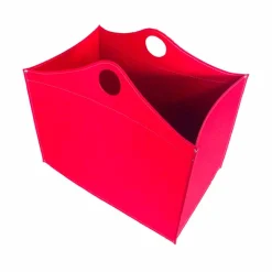 Firestyle Kaminholzständer Aus Leder Und Kunstleder-Portalegna Bonded Leder mit WoodBag Räder made in Italy