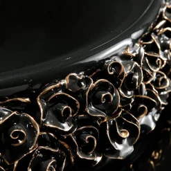 Viadurini Bathroom Keramikwaschbecken-Porzellanwaschbecken mit handapplizierten Blütenblättern, hergestellt in Italien – Amarone