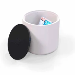 Viadurini Design Sitzsäcke|Sitzsäcke-Pouf / Beistelltisch in modernem Design Button Made in Italy