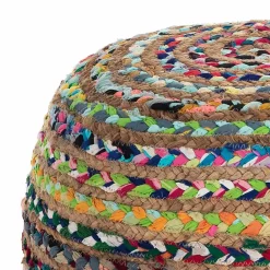 Viadurini Living Sitzsäcke|Sitzsäcke-Pouf aus Jute und Polystyrol in 2 verschiedenen Größen – Rost