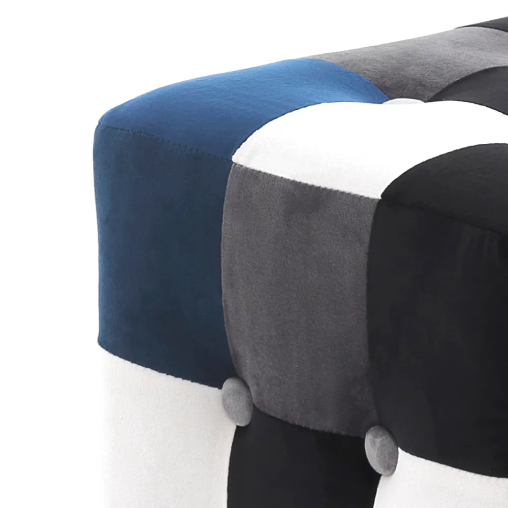 Viadurini Living Sitzsäcke|Sitzsäcke-Pouf mit Stoffbezug in Patchwork-Technik – Bromo