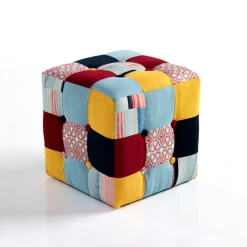 Viadurini Living Sitzsäcke|Sitzsäcke-Pouf mit Stoffbezug in Patchwork-Technik – Bromo