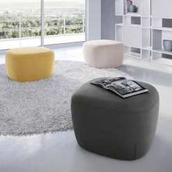Viadurini Living Sitzsäcke|Sitzsäcke-Pouf Square Fußstütze gepolstert und mit Stoff bezogen Made in Italy - Marli