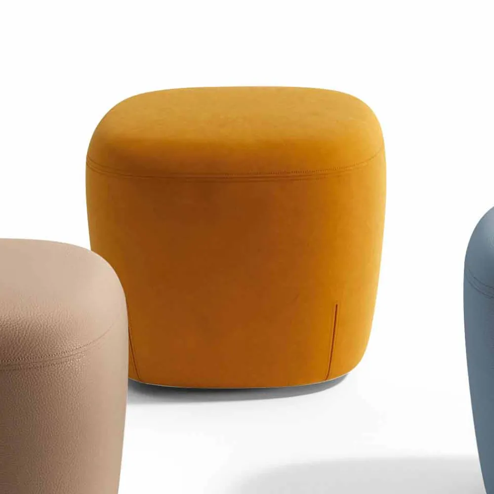 Viadurini Living Sitzsäcke|Sitzsäcke-Pouf Square Fußstütze gepolstert und mit Stoff bezogen Made in Italy - Marli