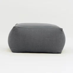 Viadurini in the Garden Garten Beistelltisch-Pouf-Gartentisch aus Outdoor-Stoff in Anthrazit - Maestrale