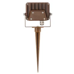 Viadurini Lighting Gartenlampion-Projektor, LED-Außenstrahler aus Corten-Aluminium 4 Stück - Hellblau