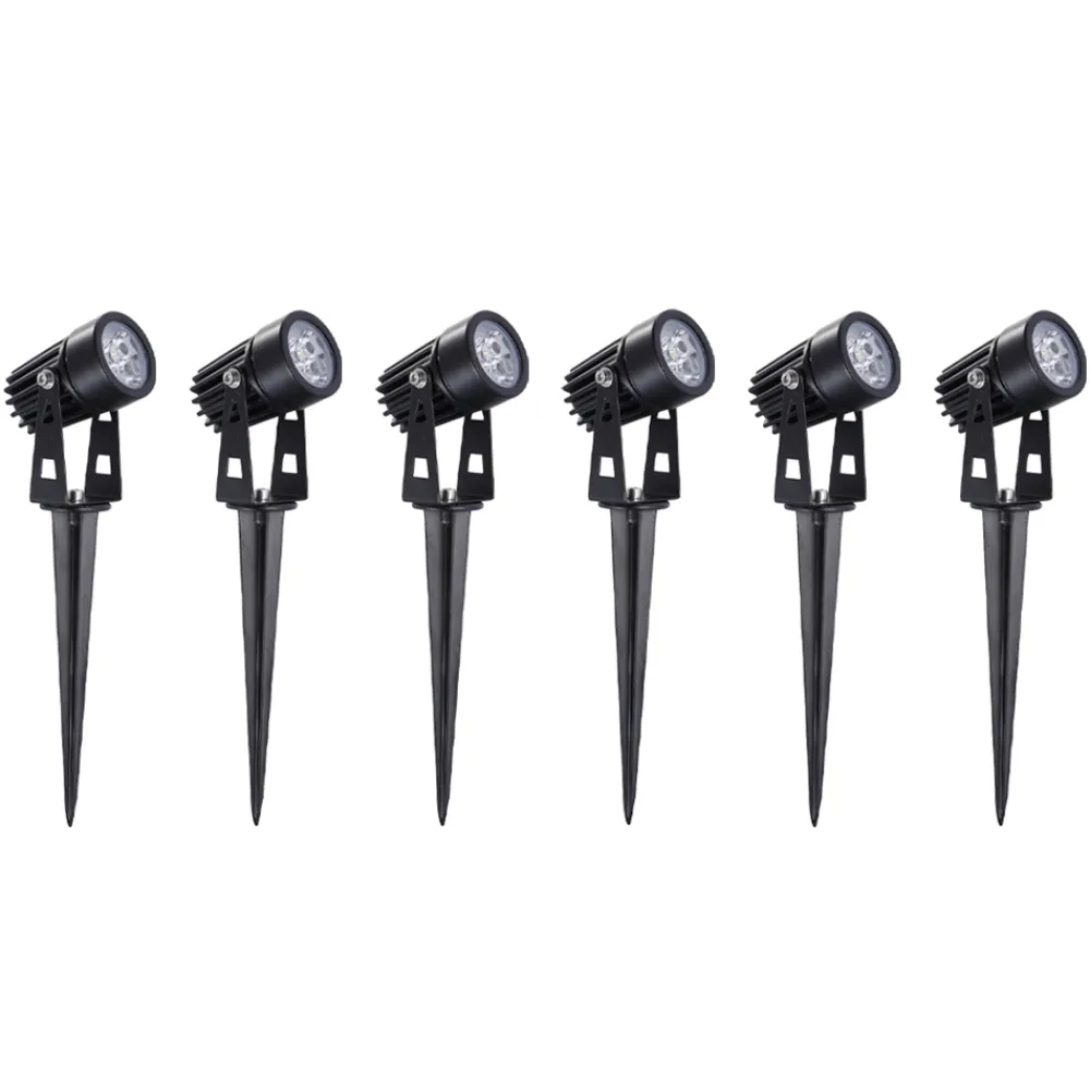 Viadurini Lighting Gartenlampion-Projektor, Rundstrahler mit Außen-LED aus Aluminium 6 Stück - Erio