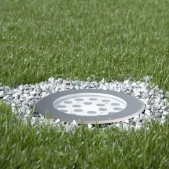 Viadurini Lighting Gartenlampion-Projektor, Rundstrahler mit Außen-LED aus Edelstahl - Dakota