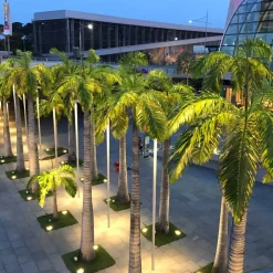 Viadurini Lighting Gartenlampion-Projektor, Rundstrahler mit Außen-LED aus Edelstahl - Dakota