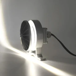 Viadurini Lighting Gartenlampion-Projektor, 5W Outdoor-LED-Strahler in Aluminiumgrau-Finish - Dayane