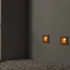 Toscot Garten-Wandlampen-Quadratische Außenwandleuchte aus farbigem Ton Square -