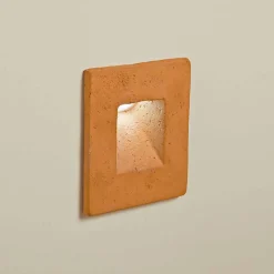 Toscot Garten-Wandlampen-Quadratische Außenwandleuchte aus farbigem Ton Square -