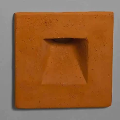 Toscot Garten-Wandlampen-Quadratische Außenwandleuchte aus farbigem Ton Square -