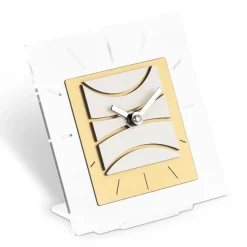 Viadurini Time Design Tischuhren-Quadratische Tischuhr aus transparentem Methacrylat, hergestellt in Italien – seltsam