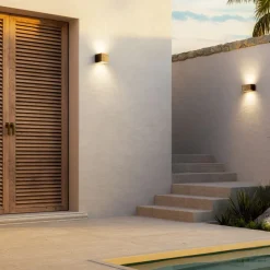 Viadurini Lighting Vintage Wandleuchten-Quadratische Wandleuchte aus Kupfer und LED, hergestellt in Italien – Beispiel