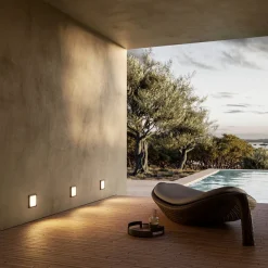 Viadurini Lighting Wandleuchte Industrial-Quadratische Wandleuchte aus Messing mit optionalem Detail – Boot